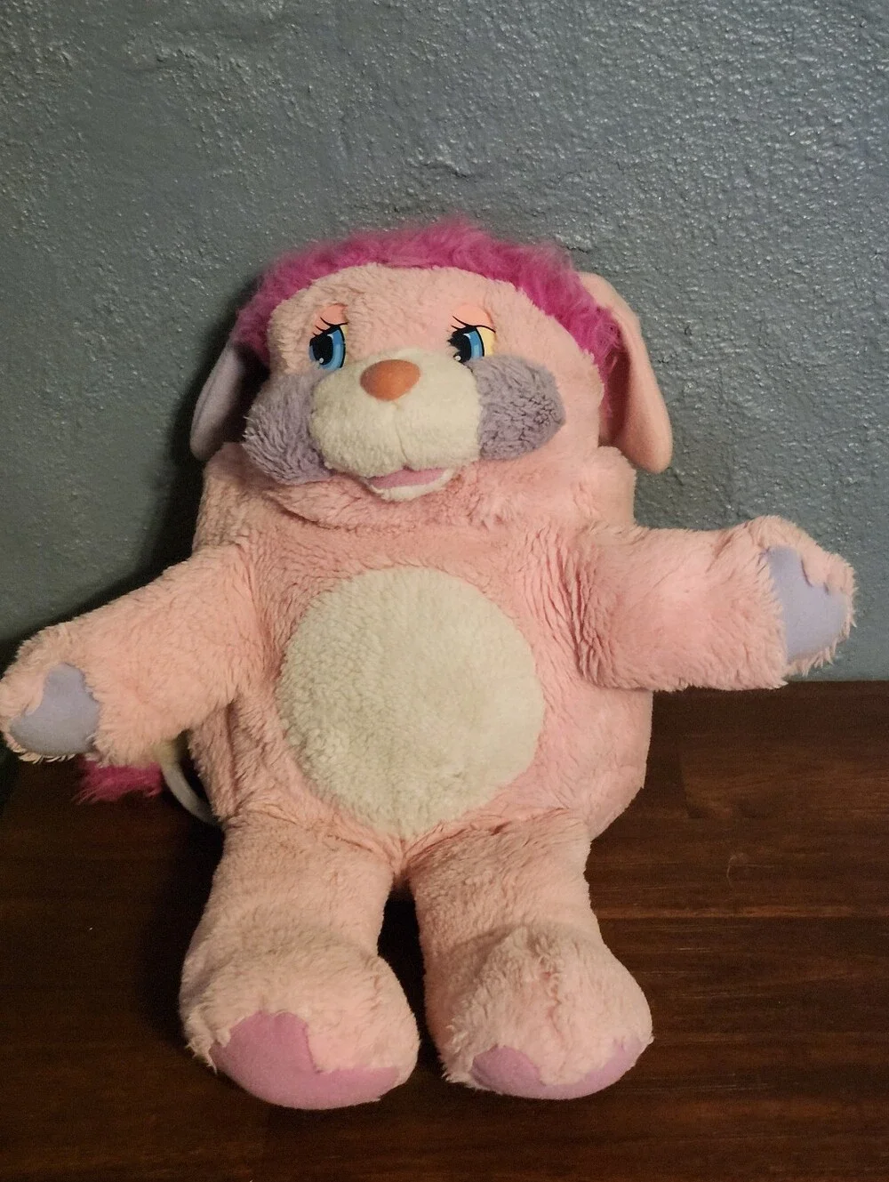Vintage Mattel Party Popples 80's Plush Pink
